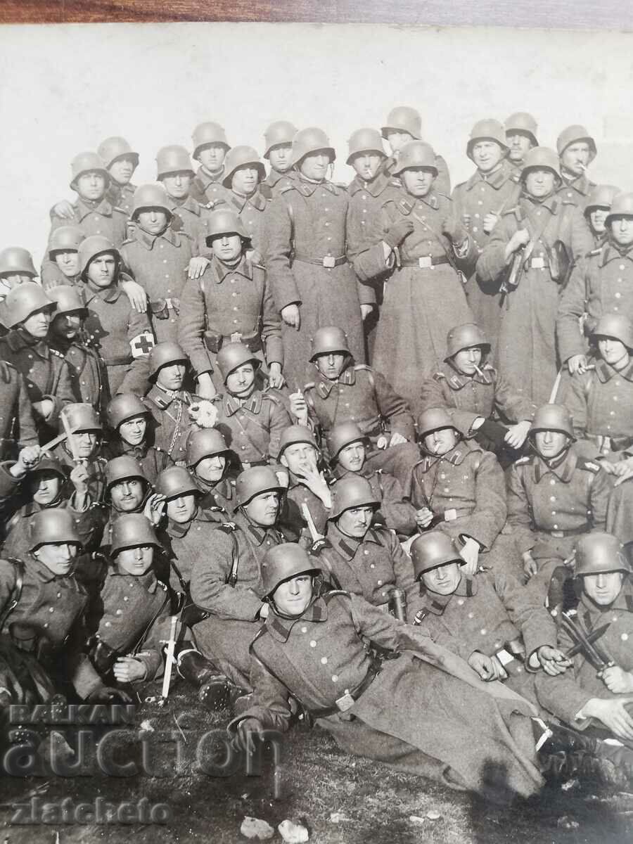 Old photo Kingdom of Bulgaria - combat training regiment near Dragal with price 15.00 BGN | € 7.67