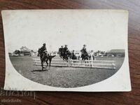 Стара снимка Царство България - конно състезание 1926г.