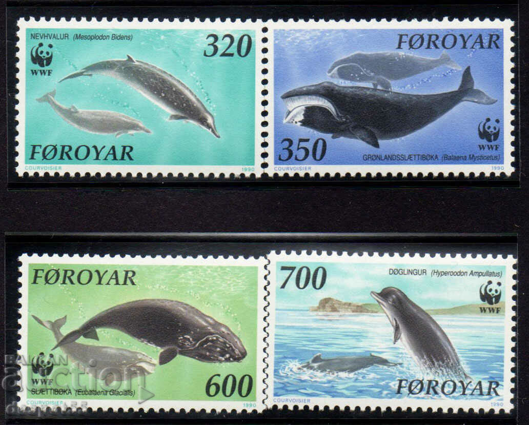 1990. Insulele Feroe. Balenele din Atlanticul de Nord.