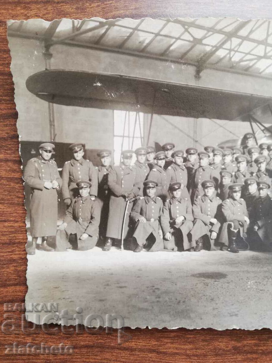 Auction Old photo Kingdom of Bulgaria - Airport - Bozhurishte 1932 Auction Old photo Kingdom of Bulgaria - Airport - Bozhurishte 1932
