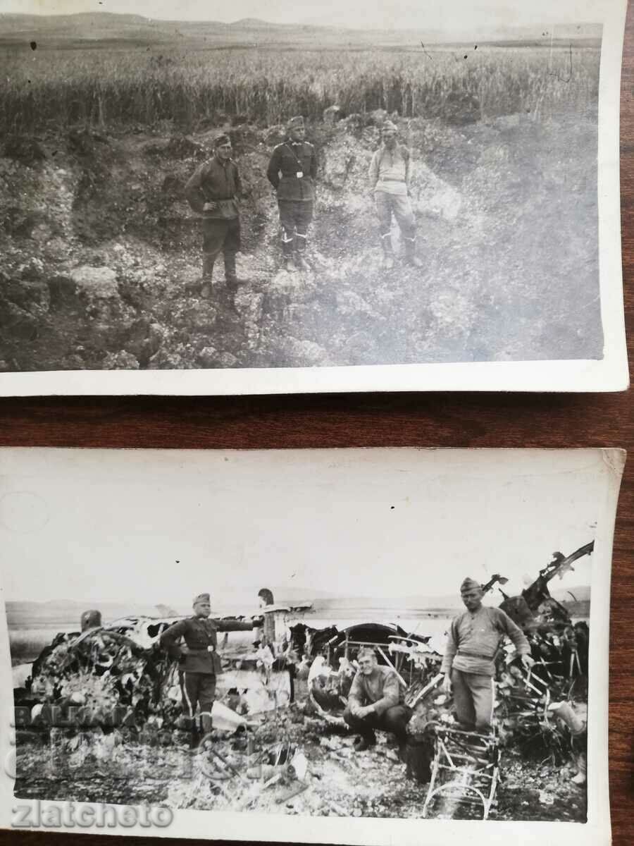 Auction 8 old photos of Petrovac Airport, destroyed by the Germans Auction 8 old photos of Petrovac Airport, destroyed by the Germans