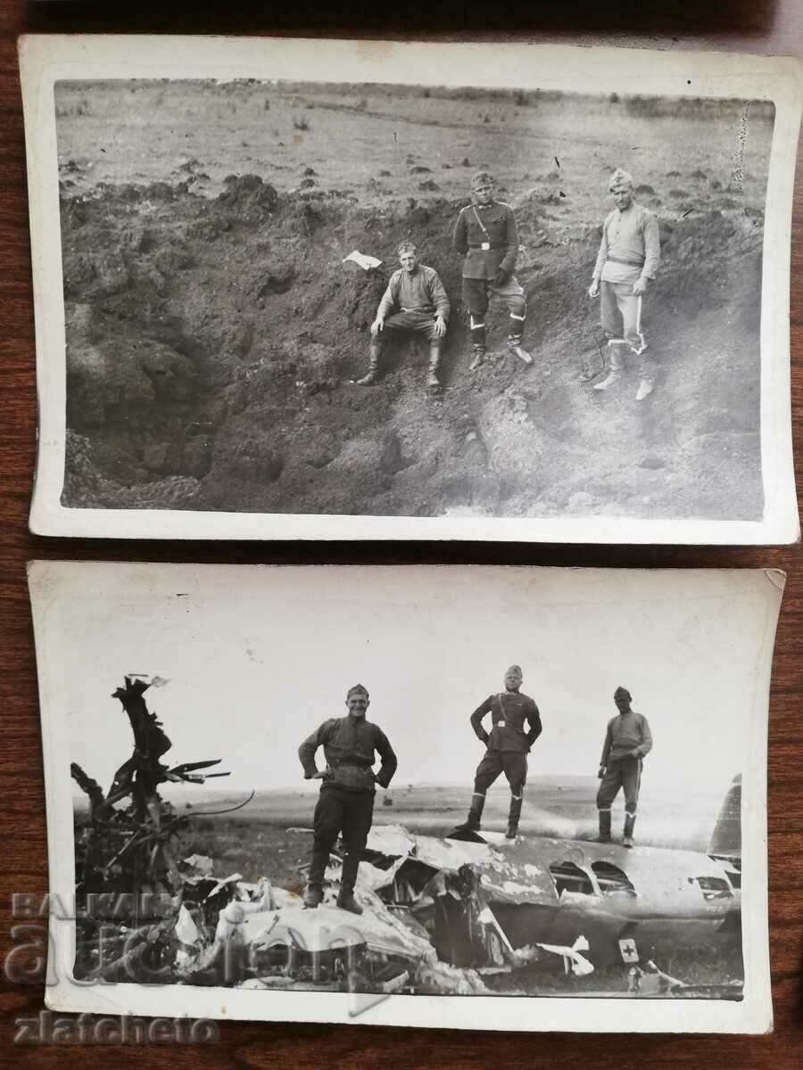 Delivery of 8 old photos of Petrovac Airport, destroyed by the Germans Delivery of 8 old photos of Petrovac Airport, destroyed by the Germans