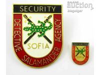 DETECTIVE AGENCY SALAMANDER-LARGE AND SMALL SIGN-SCREW