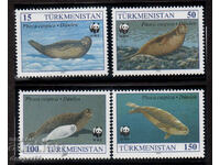 1993. Туркменистан. Защита на природата - Каспийски тюлен.