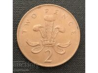 Great Britain. 2 pence 1989