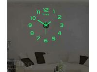 Светещ стенен часовник 40 см Луминисцентен часовник за стена