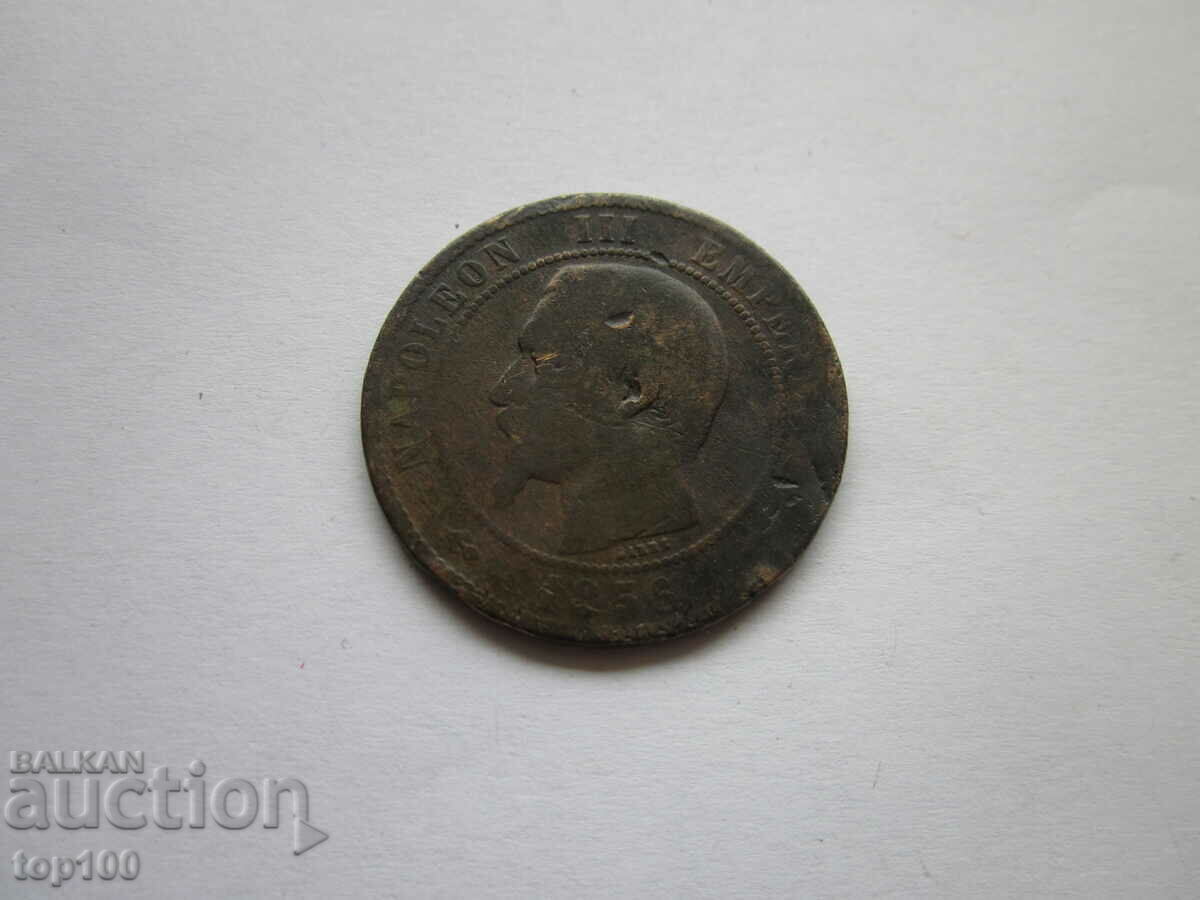 10 CENTIMES FRANTA 1856 BZC!!!