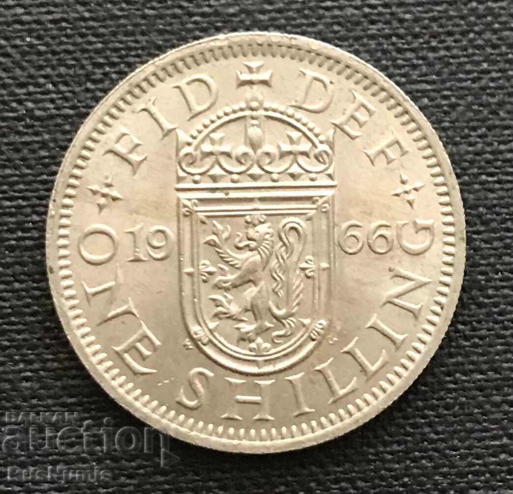 Great Britain. 1 Shilling 1966 English Coat of Arms.