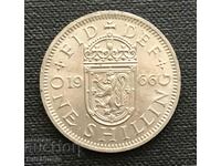 Great Britain. 1 Shilling 1966 English Coat of Arms.
