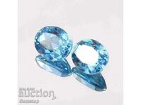 5.70-th natural aquamarine oval pair cert.GGL