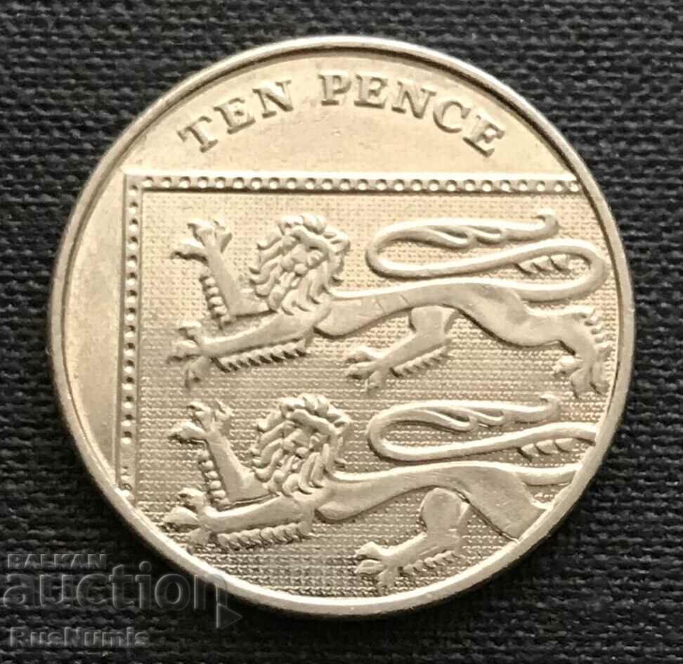 Great Britain. 10 pence 2014