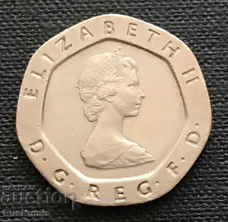 Great Britain. 20 pence 1982 with price 1.00 BGN | € 0.51 Great Britain. 20 pence 1982 with price 1.00 BGN | € 0.51