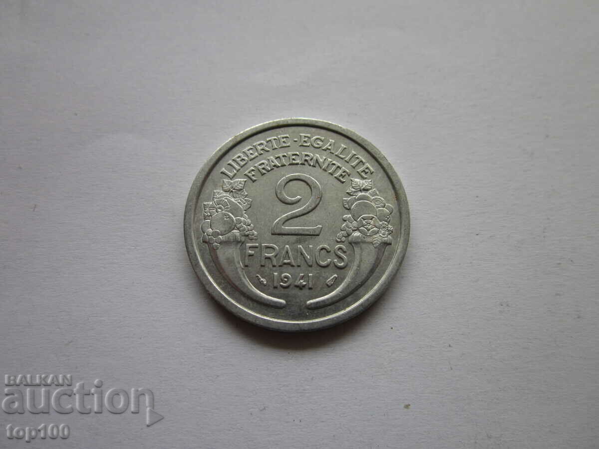 2 FRANCES 1941 EXCELLENT BZC !!! 2 FRANCES 1941 EXCELLENT BZC !!!