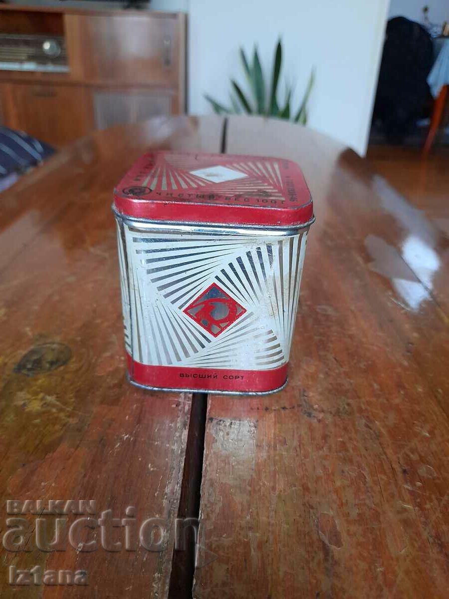 An old box of Georgian tea with price 18.00 BGN | € 9.20 An old box of Georgian tea with price 18.00 BGN | € 9.20