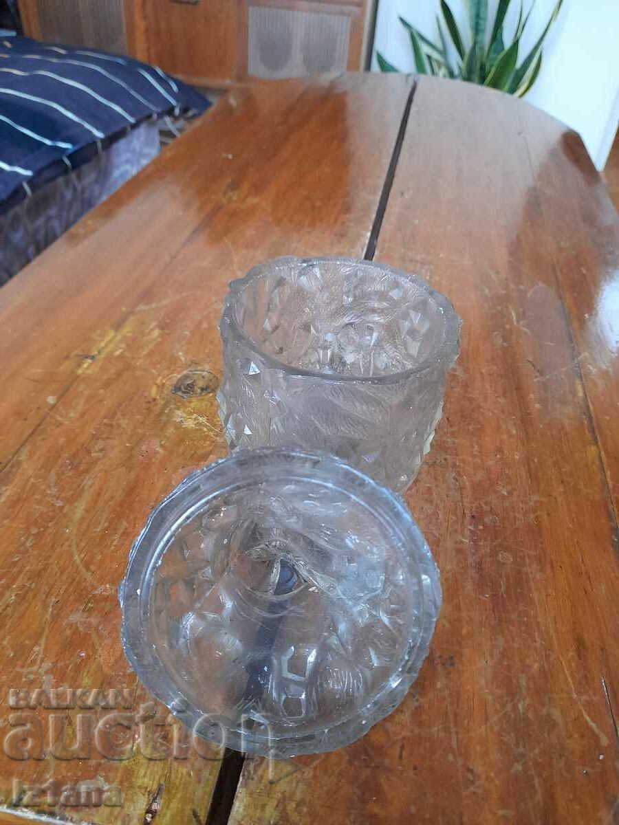 Vechi vas de zahăr din sticlă - 5