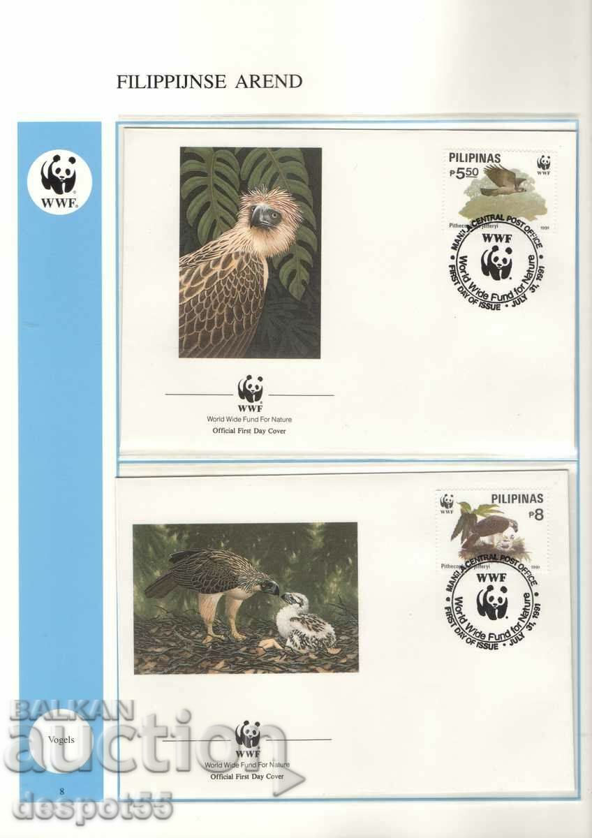 1991. Philippines. Endangered Species - Philippine Eagle. 4 envelopes. with price 7.50 BGN | € 3.83