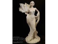 Sculpture female figure handmade from plaster