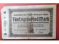 Banknote-Germany-S.Rhine-Westphalia-Sollingen-50,000 m. 1923