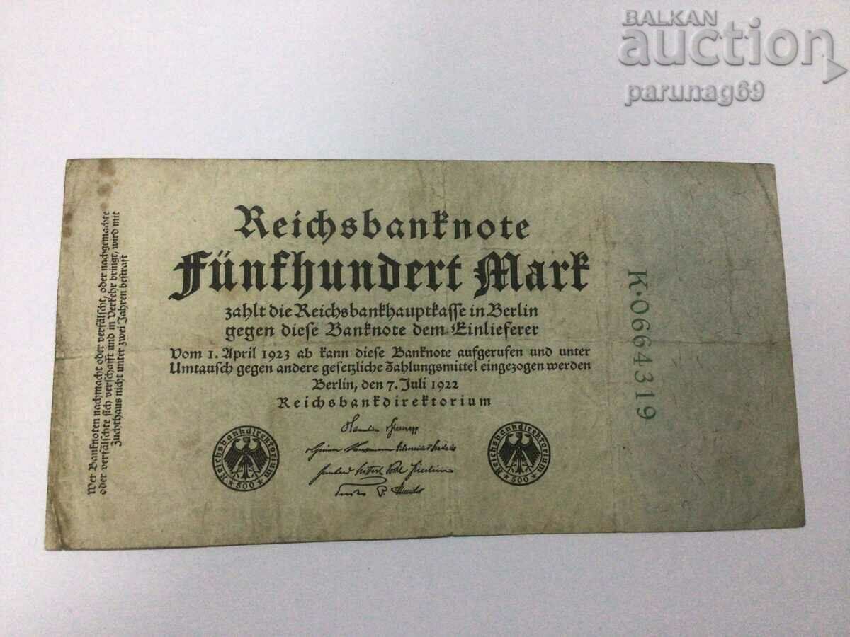 Germania 500 de mărci 1922