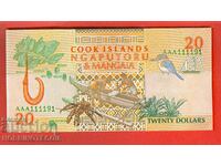 COOK ISLAND numărul de 20 USD 1992 #9 - AAA 111191 UNC