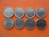10 cenți din 1960 până în 1968 Țările de Jos