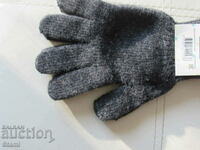 Mănuși de lână cu cinci degete pentru femei tricotate la mașină