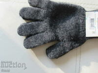Machine-Knitted Women's Five-Finger Wool Gloves