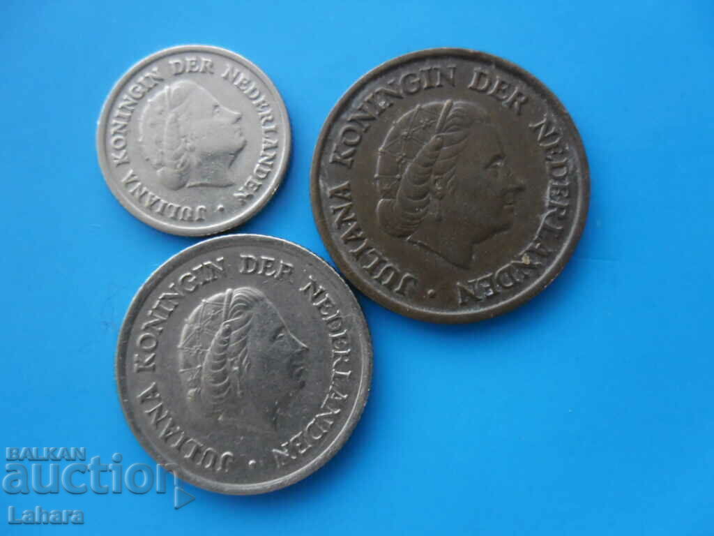 5, 10 and 25 cents 1950. Netherlands with price 1.00 BGN | € 0.51