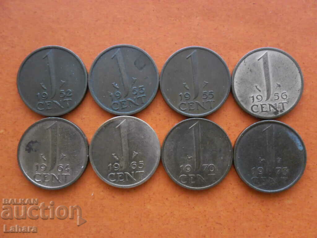 1 cent 1952 până în 1973 Olanda