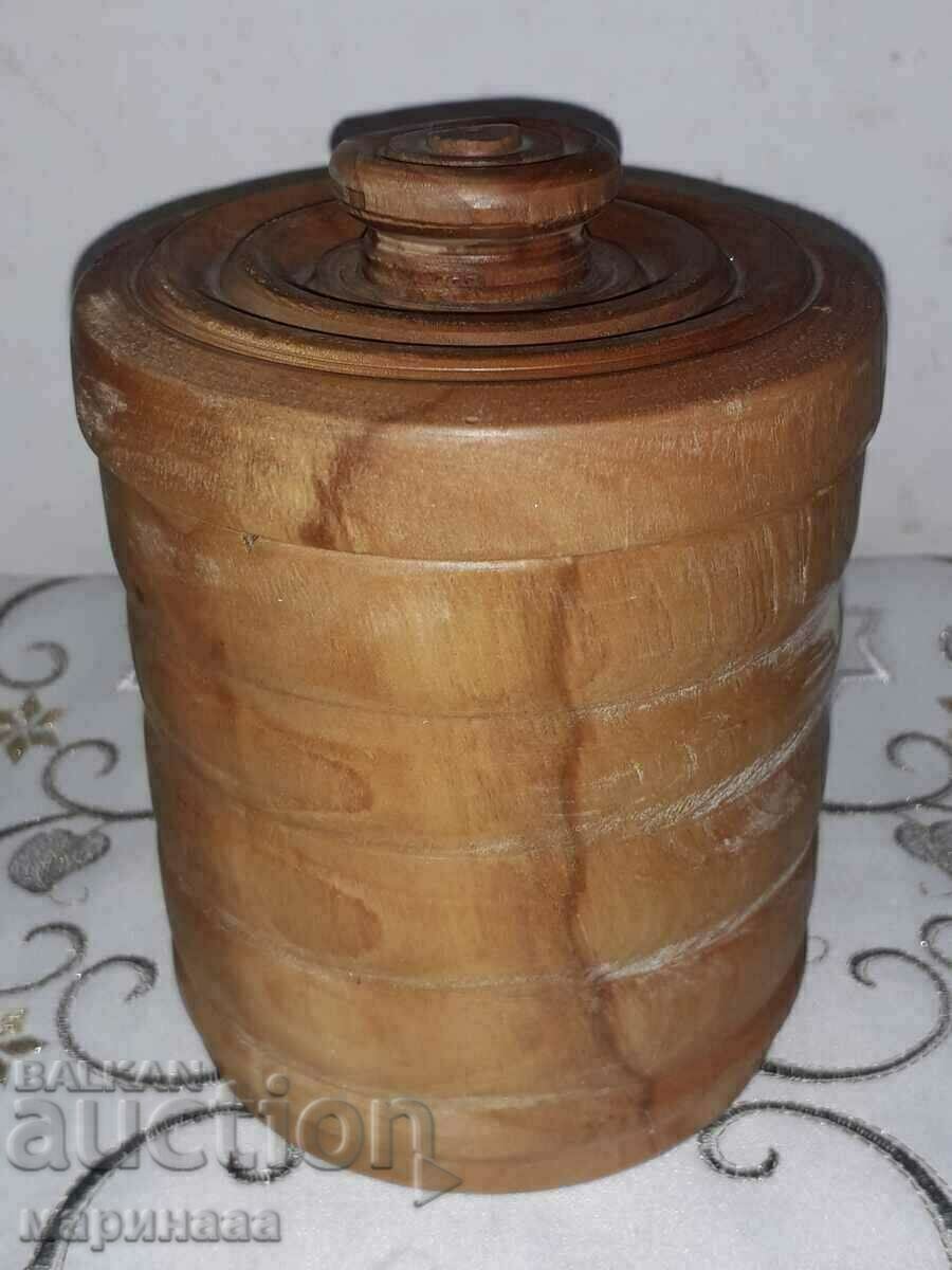 A BOX. SOLID WOOD. MARKING