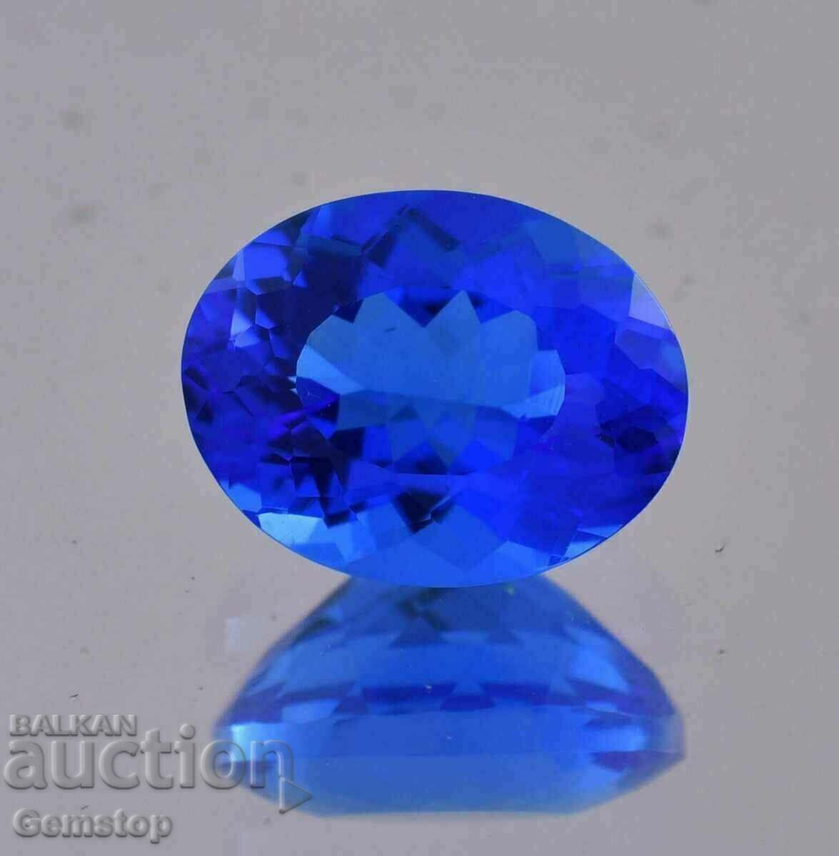 2.40 ct natural tanzanite oval cert.AGL