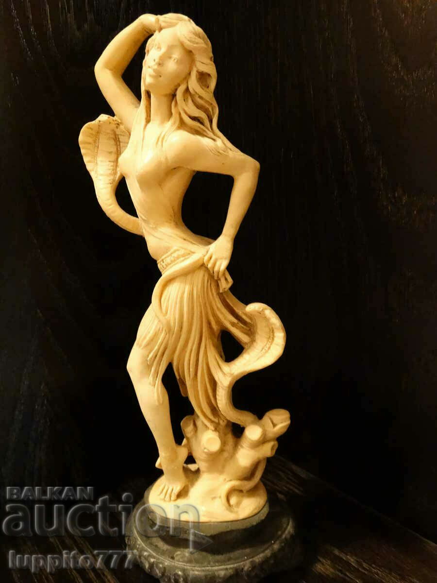 Ειδώλιο Ινδού χορευτή από βακελίτη και ξύλινο βάθρο - 5 Ειδώλιο Ινδού χορευτή από βακελίτη και ξύλινο βάθρο - 5