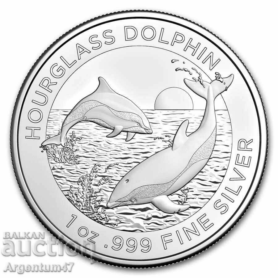 ΝΕΟΣ!!! SILVER 1 OZ 2024 AUSTRALIA - GRAY DOLPHIN