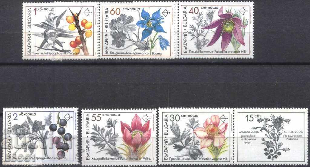 Чисти марки Флора Лечебни разстения 1991  от България