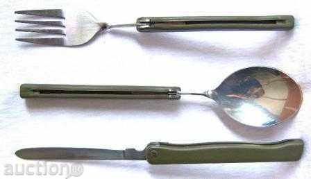 Tourist kit sets - knife, fork spoon