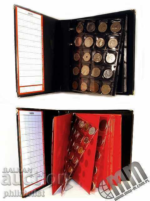 Schultz 10-sheet coin binder for 221 brown coins with price 38.00 BGN | € 19.43