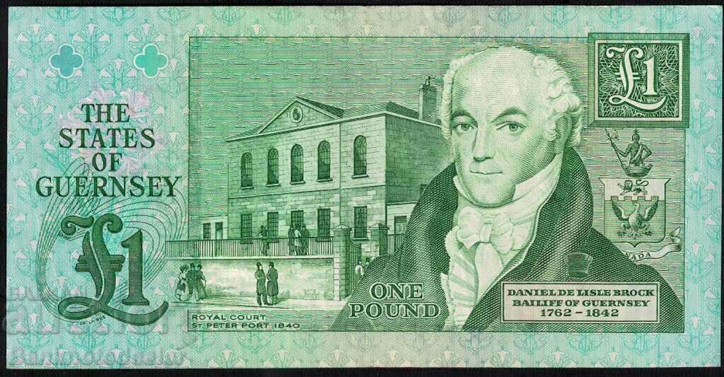 Guernsey 1 Pound 1980-89 Pick 52b Ref 6790 with price 18.00 BGN | € 9.20 Guernsey 1 Pound 1980-89 Pick 52b Ref 6790 with price 18.00 BGN | € 9.20