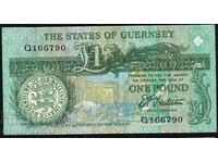 Guernsey 1 Pound 1980-89 Pick 52b Ref 6790