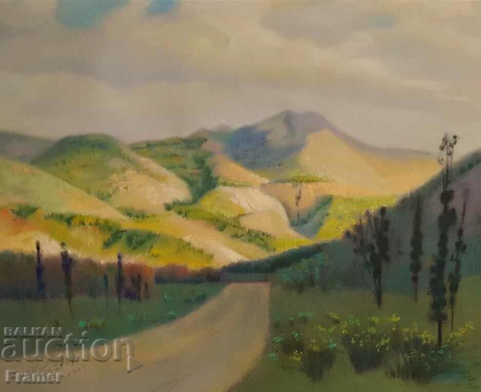 Danail Ignatov Large Landscape 1999 with oil pastel with price 1050.00 BGN | € 536.86 Danail Ignatov Large Landscape 1999 with oil pastel with price 1050.00 BGN | € 536.86