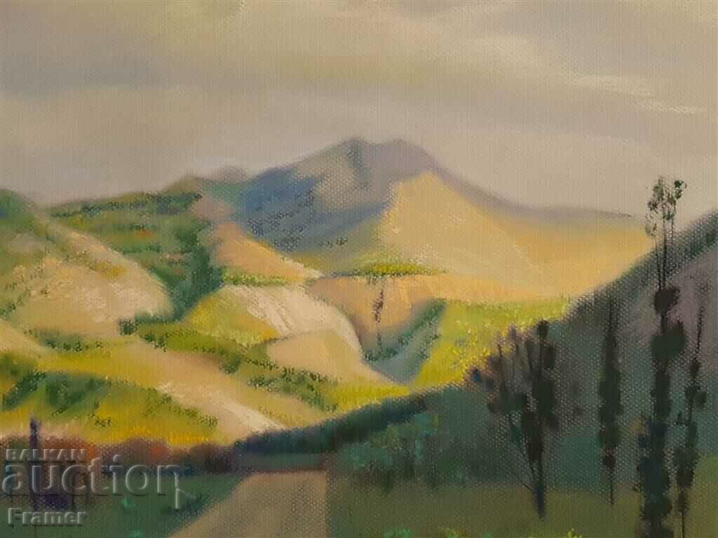 Auction Danail Ignatov Large Landscape 1999 with oil pastel Auction Danail Ignatov Large Landscape 1999 with oil pastel