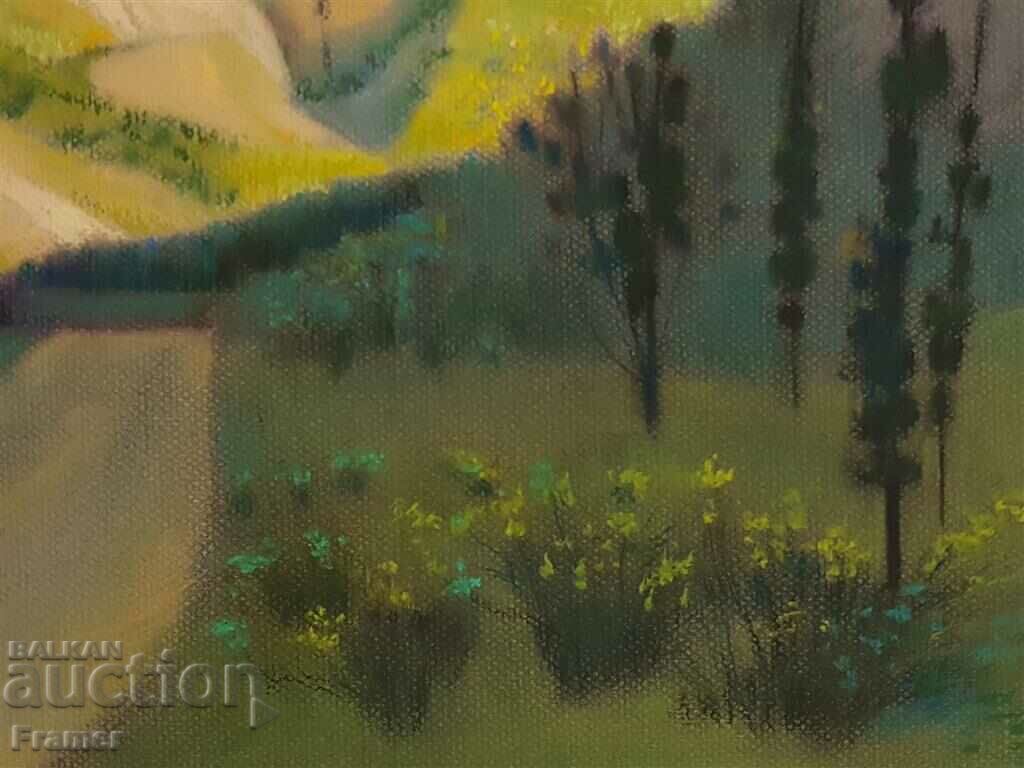 Delivery of Danail Ignatov Large Landscape 1999 with oil pastel Delivery of Danail Ignatov Large Landscape 1999 with oil pastel