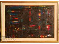 Ivan Georgiev-Rembrandt (1938-1994) Compoziție 2 vopsele în ulei