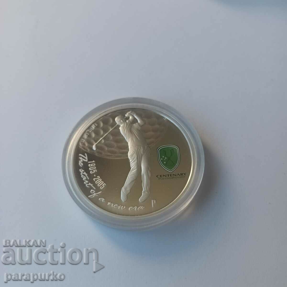 Silver 1oz CENTENARY PGA CHAMPIONSHIP 2005 READ!!! with price 117.00 BGN | € 59.82 Silver 1oz CENTENARY PGA CHAMPIONSHIP 2005 READ!!! with price 117.00 BGN | € 59.82
