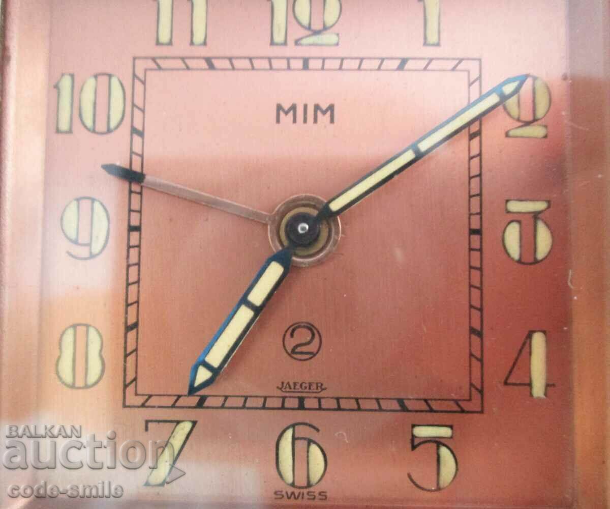 Old watch small alarm clock MIM JAEGER le Coultre Swiss with price 700.00 BGN | € 357.90 Old watch small alarm clock MIM JAEGER le Coultre Swiss with price 700.00 BGN | € 357.90