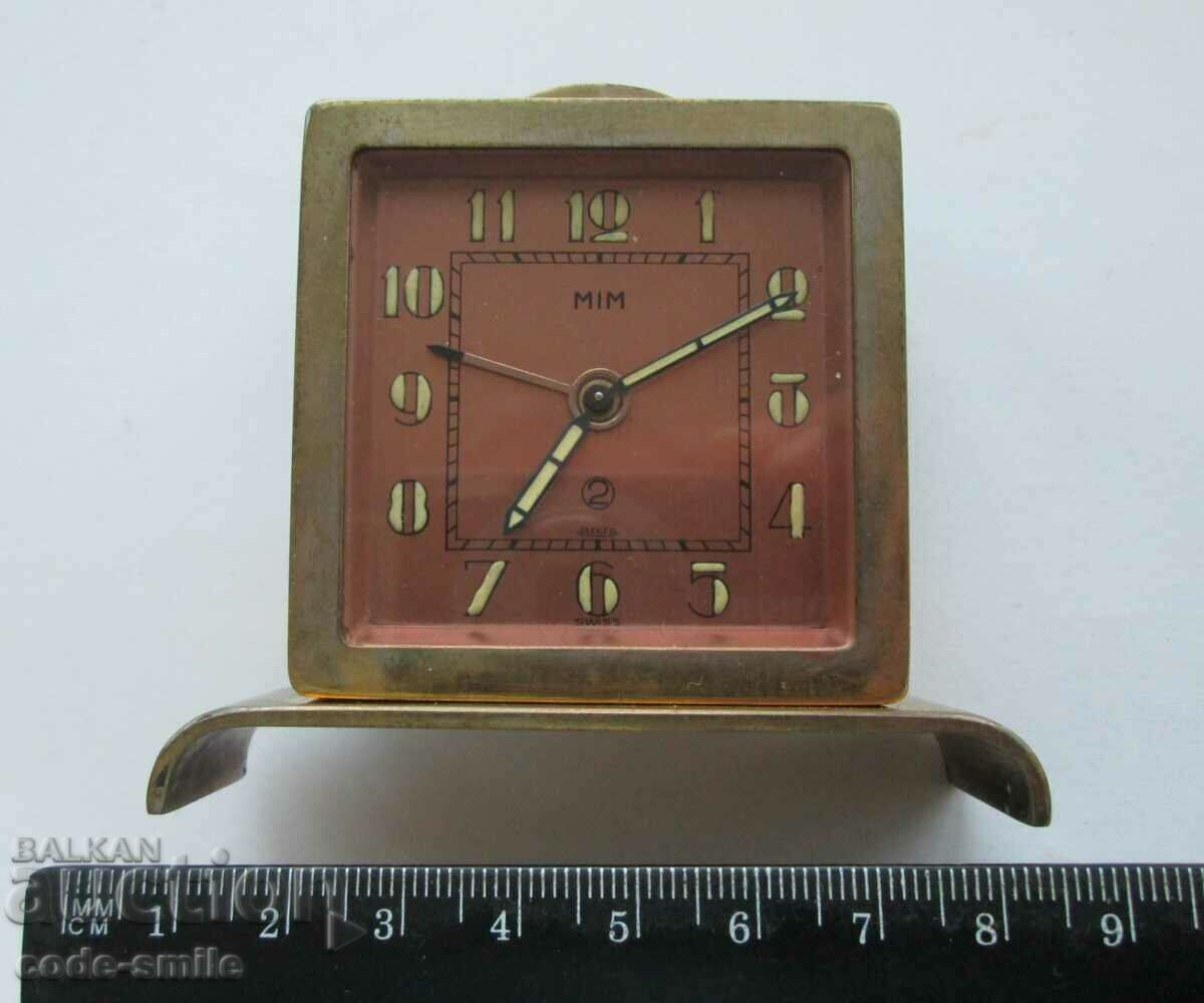 Old watch small alarm clock MIM JAEGER le Coultre Swiss - 5 Old watch small alarm clock MIM JAEGER le Coultre Swiss - 5