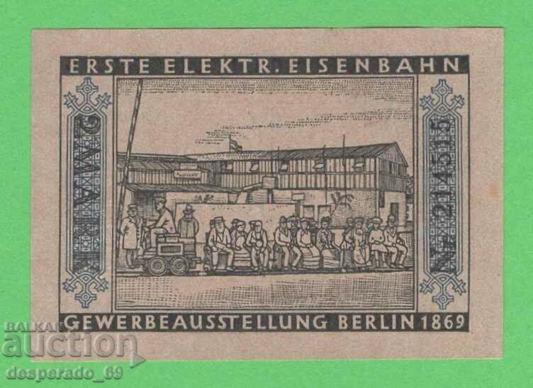 (¯`'•.¸NOTGELD (πόλη Βερολίνο) 1922 UNC -2 γραμματόσημα¸.•'´¯)