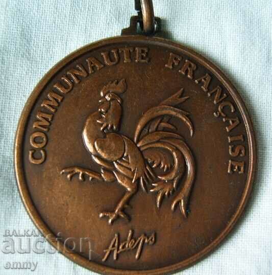 Medal plaque, insignia - French Community in Belgium