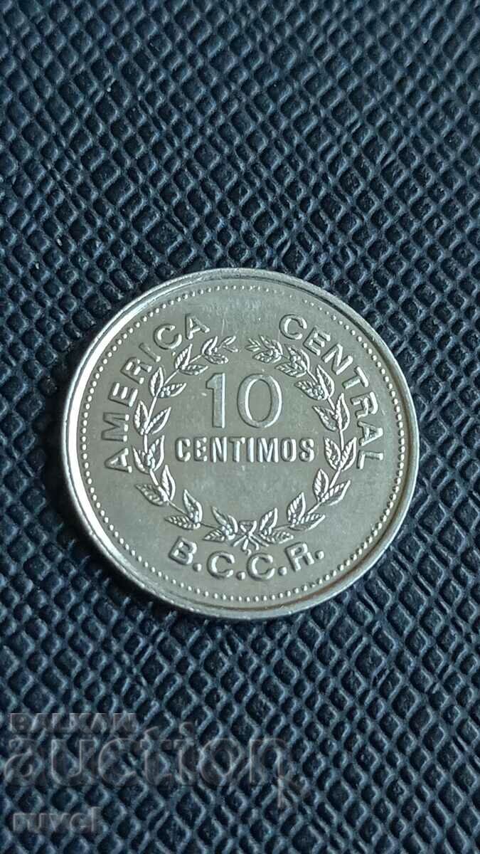 Costa Rica, 10 centimos 1979