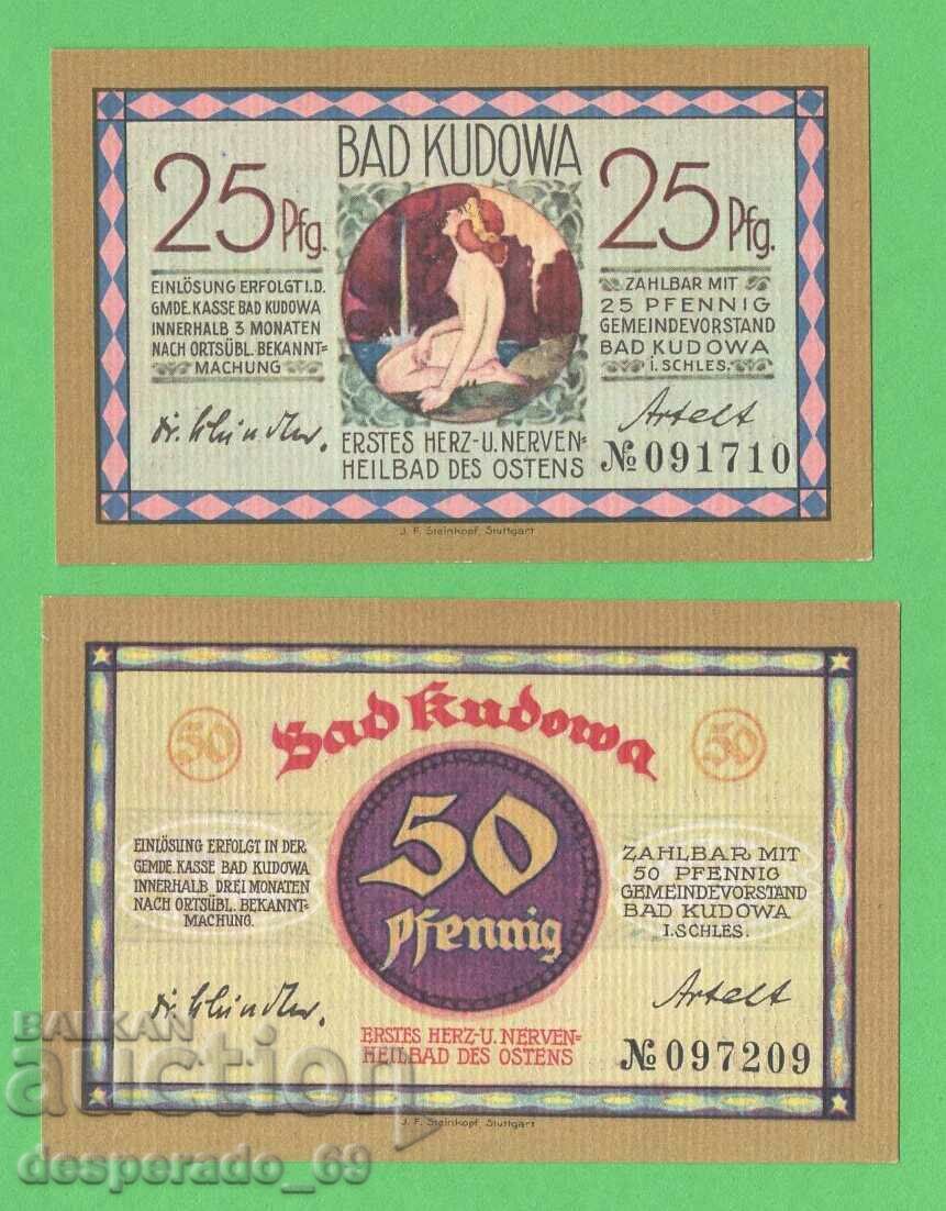 (¯`'•.¸NOTGELD (city of Bad Kudowa) UNC -2 pcs. banknotes¸.•'´¯) with price 6.00 BGN | € 3.07 (¯`'•.¸NOTGELD (city of Bad Kudowa) UNC -2 pcs. banknotes¸.•'´¯) with price 6.00 BGN | € 3.07
