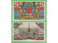 (¯`'•.¸NOTGELD (πόλη Solbad Segeberg) 1920 UNC -2 τεμ. τραπεζογραμμάτια